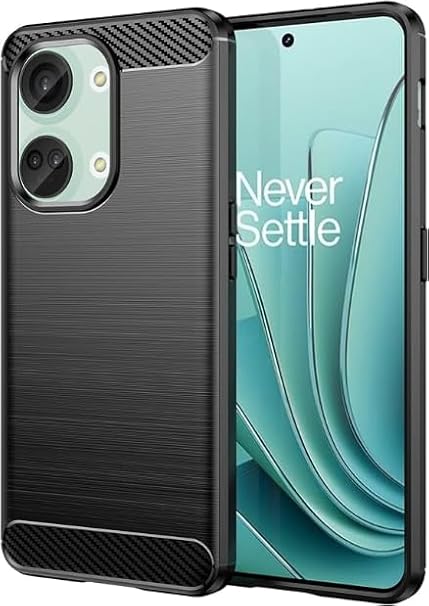 Microcase Oneplus Nord 3 5g Brushed Carbon Fiber Silikon Kılıf - Siyah AL3332