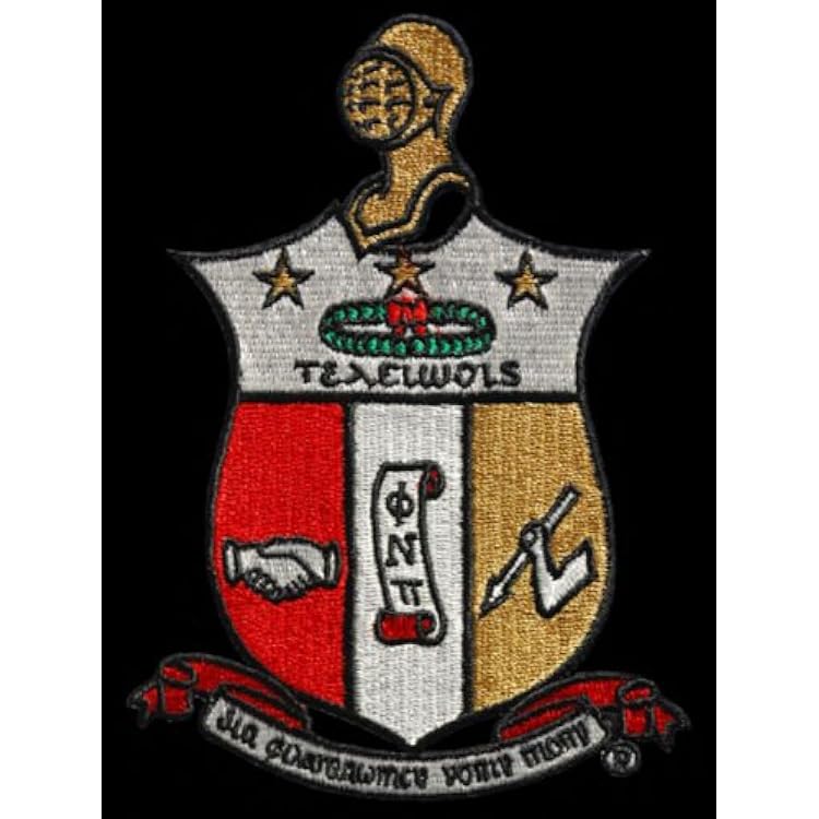 Fraternity Shield 3 inches Woven Emblem Patch