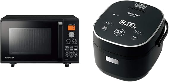 2-piece Set of New Living Appliances, Dark Color Scheme, Microwave Oven, 3.6 gal 16 L + Rice Cooker, 3 Pieces, New Life Support Set, Living Alone