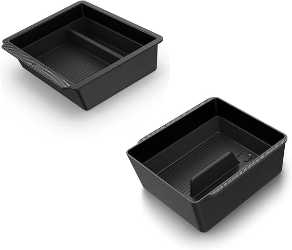 Spigen Tesla Centre Console Organiser Tray + Armrest Console Organiser for Tesla Model 3 Highland (Standard, Premium & Performance 2024-2026) and Model Y Juniper (Only Premium & Performance 2025-2026)