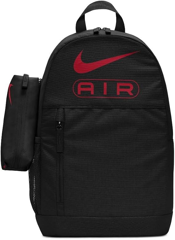 Nike Kids Elemental Air Sp24 Backpack, Black/Black/Gym Red, One Size