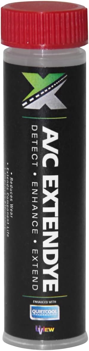 UView 399020A Automotive Air Conditioner ExtenDye 1oz Cartridge for Spotgun Jr. Injection System, Super-Concentrated UV Dye, Hybrid Safe, Anti-wear Technology, Services Up to 40 Vehicles, 4- Pack