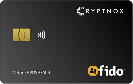 FIDO2 Security Key with MIFARE DESFire NFC Smart Card for 2FA MFA