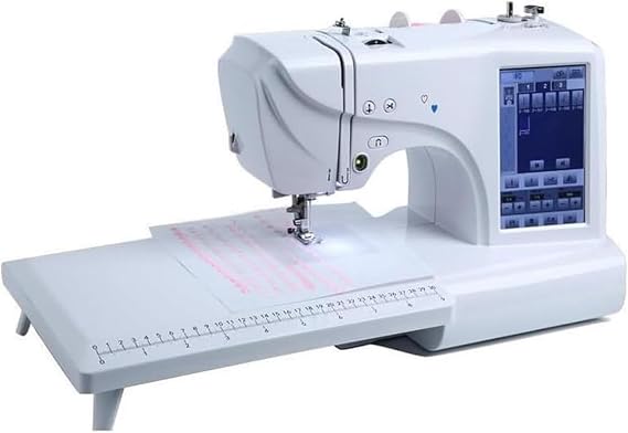 Computerized Sewing Machine, Electric Embroidery Machine, Automatic Sewing Machine, Computerized, Embroidery Machine with 4"X4"/4"X9.2" Embroidery Area, 210 Built-in Letters, 30 Borders Patterns