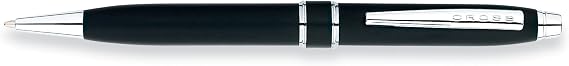Cross Stratford Black Lacquer Ballpoint Pen with Chrome Appointments