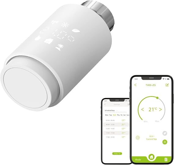 Zigbee TRV Radiator Valve, Programmable Smart Heating Controller