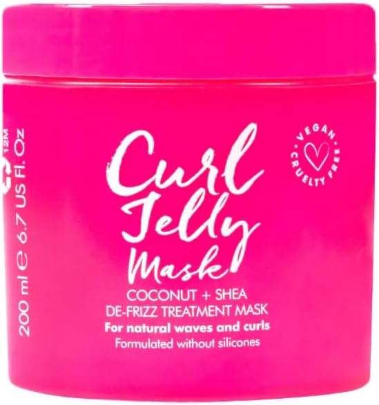 Umberto Giannini Curl Jelly Mask 300ml - Deep Conditioning Anti-frizz Treatment for Curly and Coily Hair, Pack of 1