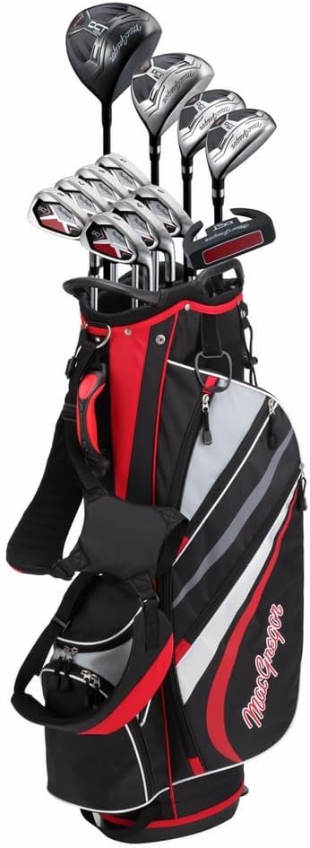 MacGregor Golf DCT4000 Golf Clubs Set with Bag, Mens Right Hand (9 Clubs / 13 Pieces)