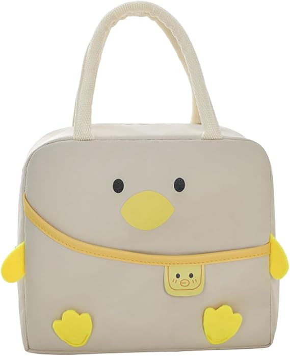 Cute Duck Lunch Bag Kawaii Animal Lunch Box Reusable Lunchbox Tote Bag
