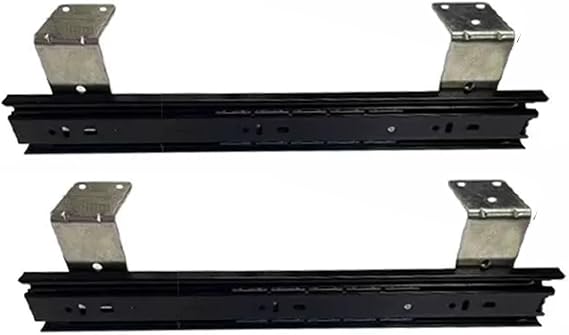 Support Robuste Pour Plateau Tiroir - Rail de Guidage Clavier Glissant Pisteet Réglable 1 Paire (14in) - Idéal Pour Bureau et Espace de Travail