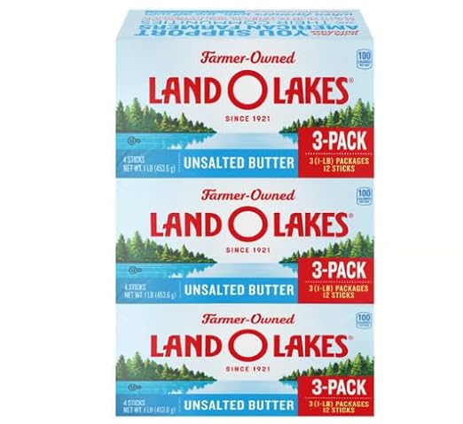 Land O Lakes Unsalted Butter, 3 pk./1 lb.