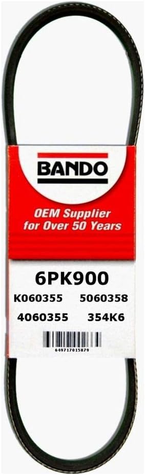 Bando USA 6PK900 OEM Quality Serpentine Belt
