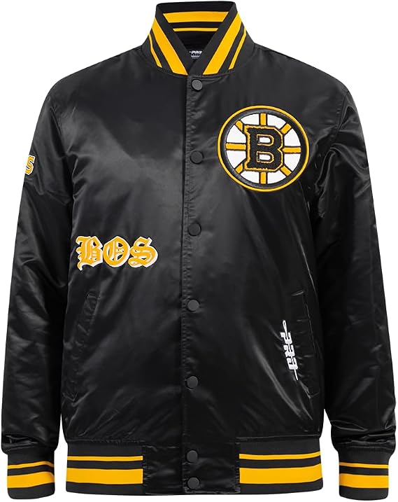 Pro Standard Mens NHL Old English Satin Jacket