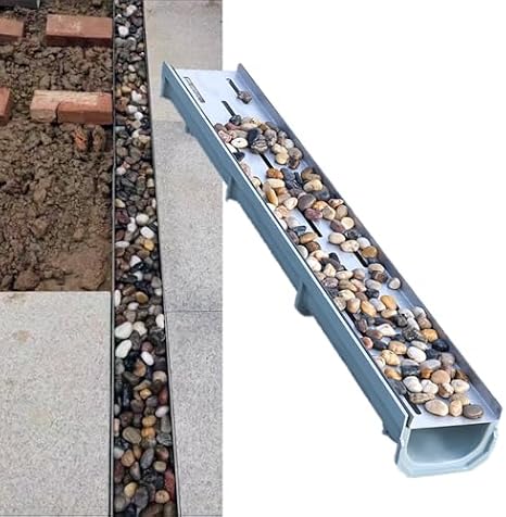 Çıkarılabilir Izgaralı Sağlam U Şekilli Oluk - Koridorlarda, Avlularda ve Peyzajlarda Verimli Su Yönetimi için Dayanıklı Oluk