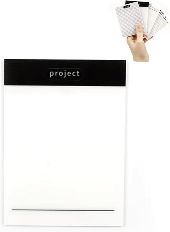Şeffaf Renkli Yapışkan Not Kağıtları Defter Yer İmleri Etiket Ayraç Sticky Notes Gridnot (Project)
