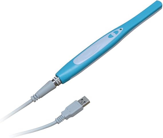 ProDENT Intraoral Camera PD740 Teledentistry Partner Capture Button Work with Dexis, Eaglesoft, Carestream and More (Blue)