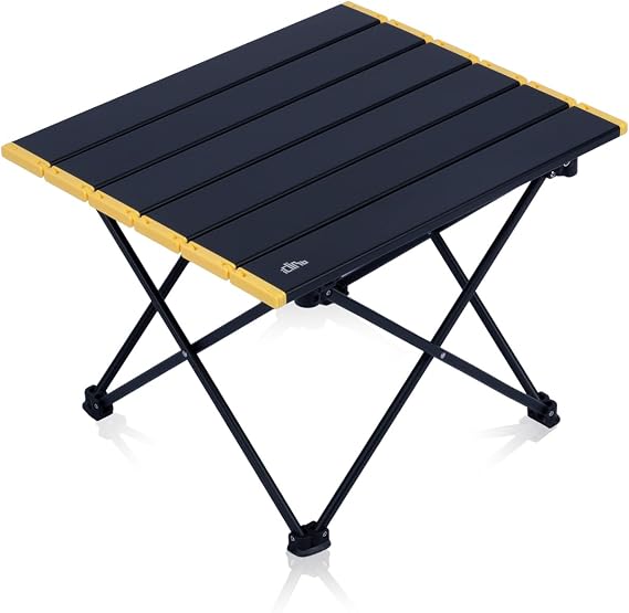 iClimb Ultralight Compact Camping Folding Table (Black - S)