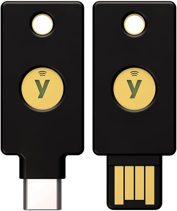 Yubico - Security Key NFC Bundle (USB-A and USB-C) - Basic Compatibility - Multi-Factor authentication (MFA) Security Key and passkey, Connect via USB or NFC, FIDO Certified