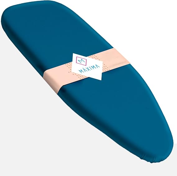 Non-Slip Ironing Board Cover with Wool Felt Padding Stays in Place, (Compact Size)