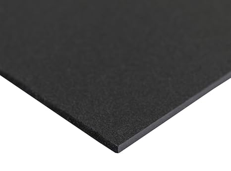 Plastic PVC Foam Board Sheet - 12" X 24" - Black - 3MM Thick - Used in Singage/Display, Labelling, Wall Cladding & Partitions, Photo Mounting & Theatrical Props - Lightweight & Corrosion-Resistant