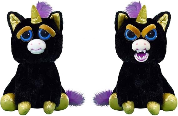 Feisty Pets Gloria Golddigger Black Unicorn