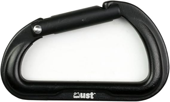 ust Alumnium Carabiner with Lightweight, Durable Design for Backpacking, Camping, Hiking