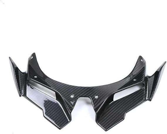 Carbon Fiber Front Lower Wing Beak Winglets Cover Compatible with ZX-4R ZX-4RR ZX25R Models 2020 to 2024