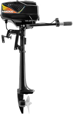 Electric Outboard Motor, 4 HP 48V Long Shaft Outboard Motor Engine Trolling Motor Fishing Boat Engine 1000W USA Stock, Propeller for Small Fishing Boats Rubber Boats Canoe