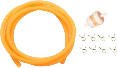 PRO BAT 5mm x 1.5m Gas Fuel Hose Line for ATV Dirt Bike Go Kart Moped Pocket Bike 59, Orange