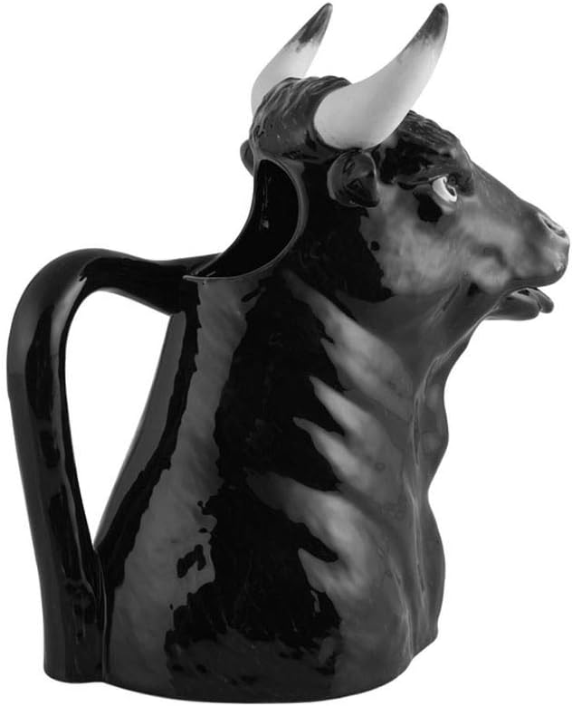 Bordallo Pinheiro Bull Earthenware Pitcher