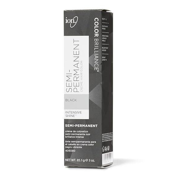 Ion Black SemiPermanent Hair Color Black