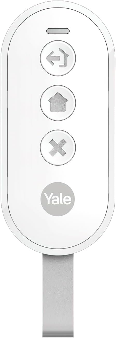 Yale - Keychain Type Remote Control - AL-KF-1A-V1, Yale Smart Alarm Accessory, Enabled, Partially Enabled, Disabled Mode, Panic Button, Key Lock, Yale Horizon Technology, 1 km Range