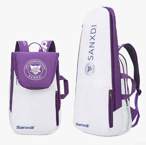 RANRAO Tennis Bag Backpack Large Tennis Backpack, Tennis Paddle Backpack Squash Badminton Rackets Bag Racquet Carrying Handbag