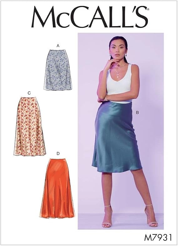 McCalls Sewing Pattern 7931 Skirts E5 (14-16-18-20-22)