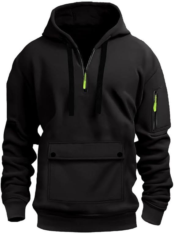 Hoodies for Men Full Zip Mens Hoodies Fleece Casual Drawstring Long Sleeve Sweatshirts Sports Hooded Jacket