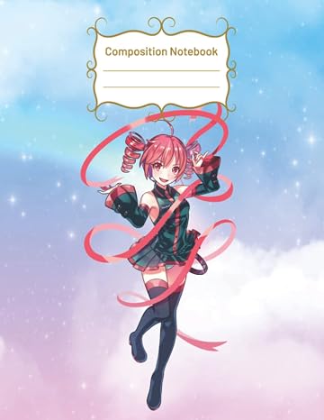 Composition Notebook: Kasane Teto : IA Vocaloid Otaku Anime Chibi Girl 120 Pages of 8.5" x 11" Blank Paper for Writing, College Ruled Premium Abstract Cover vol.2
