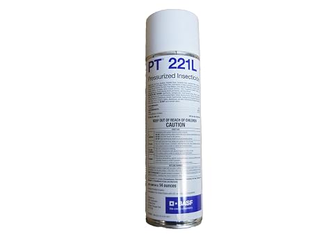 BASF PT 221L Pressurized Insecticide Aerosol Spray, Kills Wide Range of Crawling Insects & Bugs, Non Repellent, Ready to Use Indoor or Outdoor, 14 Ounce