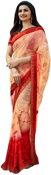 Indian Sari Fashion Designer Ethnic Georgette Saree STARWALK 37