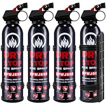 Dry Stop Fire Extinguisher Spray - 4 Pack Portable Fire Extinguisher with Mount for Boat Vehicle Home Car Garage Kitchen, 600g Dry Powder Fire Extinguishers for Electrical Grease Battery Fires & More