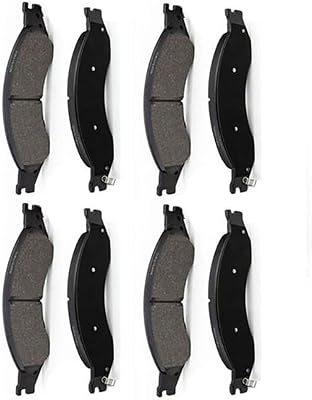 Front and Rear Brake Pads Set OE Replaces fits GMC C5500 Topkick 2004-2009 6.6L V8 2 Piston Caliper;2 Piston Caliper - Transmission PB, Set of 2