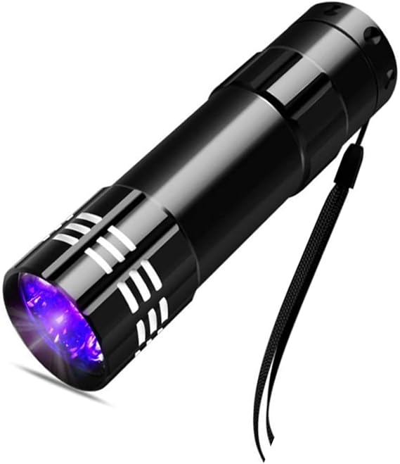 POCKETMAN Portable UV Flashlight 395-400nm Black Light Flashlights Ultraviolet Zoomable Torch Pet Urine Stains Fluorescent Agent Detector (1 Pack) [Energy Class A+]