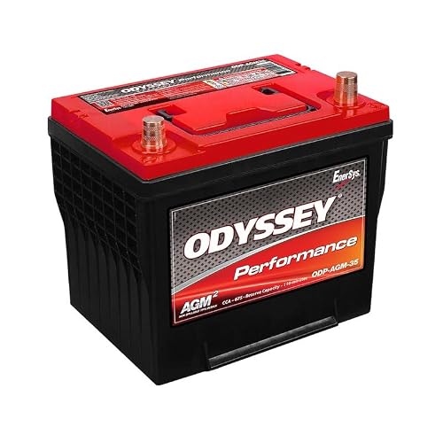 Battery 35 BCI Group Size 12 Volt 765 Cold Cranking Amps 1200 Pulse Hot Cranking Amps Top Terminals 9-12 Inch Length 6.9 Inch Width