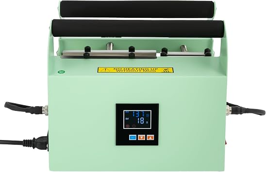 Tumbler Heat Press Machine 110V 40OZ Car Cup Mug Press Heat Machine Temp and Time Adjustable, Heat Up Fast and Even,Tumbler Heat Press for Sublimation Tumblers Bottles,Ceramic Mugs,Glass Cans (Green)