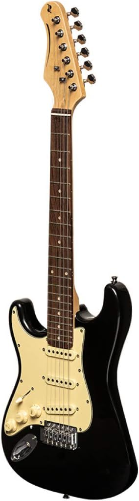 Stagg SES-30 BK 3/4LH 3/4 Size Left Handed Electric Guitar - Black