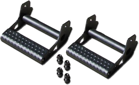 RealTruck RKR Detachable Steps (Sold In Pairs) | Textured Black | JPTS32 | Compatible With All RKR Rails by RealTruck.