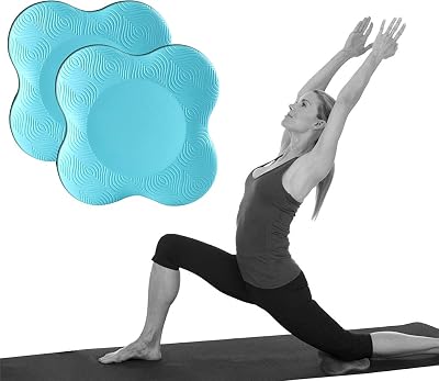 Yoga Knee Pads Extra Thick - 2 Pcs Anti Slip Yoga Knee Support Soft Yoga Knee Pad Cushion Pilates Kneeling Pad for Knees, Elbows, Wrist, Hands