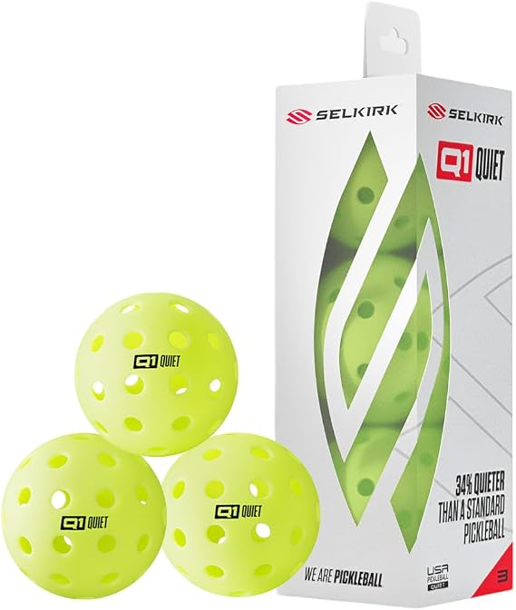 Selkirk Sport Q1 Quiet Pickleball Balls | 3/12/100 Pack Pickle Ball Set