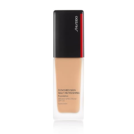 Shiseido Synchro Skin Self-Refreshing Foundation SPF 30 - Buildable Coverage - Natural Finish, 24-Hour Wear - Water Resistant & Non-Comedogenic