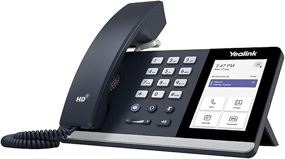 Yealink MP54-TEAMS Edition Desk IP Phone Cost-Effective IP Phone for Team, 4 inch (800 x 480) Capacitive Touch Screen, PoE, Power Adapter Not Included