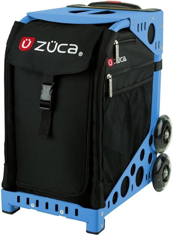 ZUCA Bag Obsidian Insert & Blue Frame w/Flashing Wheels